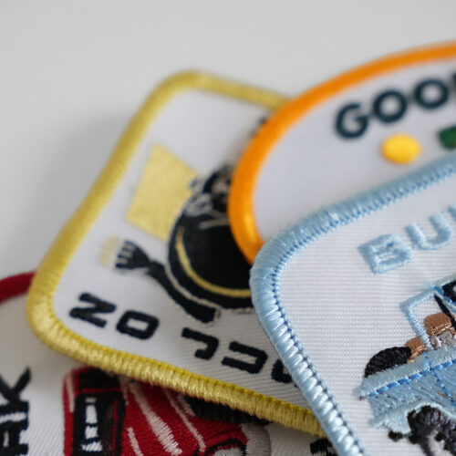What is a merrowed border patch factory